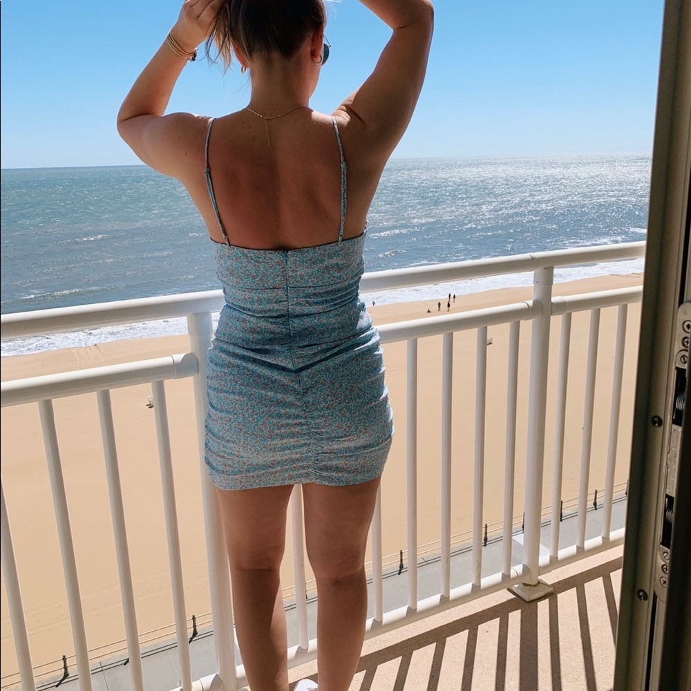Baby blue dress